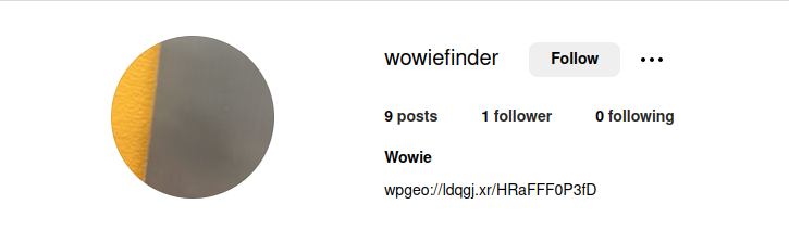 “wowiefinder instagram page”